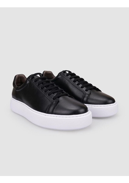 Siyah Erkek Deri Sneaker 125417R fiyatları
