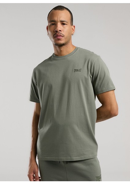 TM0083 344-EVER Essentials Basic Haki Regular Fit Düz Erkek T-Shirt fiyatları