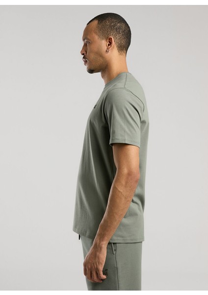 TM0083 344-EVER Essentials Basic Haki Regular Fit Düz Erkek T-Shirt modelleri