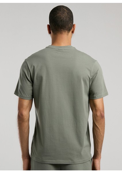 TM0083 344-EVER Essentials Basic Haki Regular Fit Düz Erkek T-Shirt fırsatları