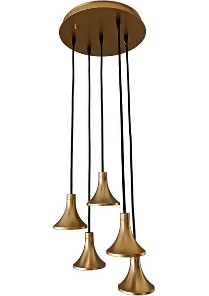 Eclissa Beşli Gold Sarkıt