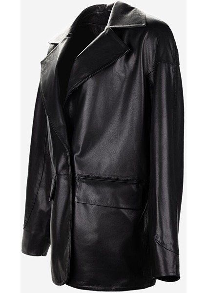 Kadın Siyah Hakiki Deri Deri Mont fiyatları