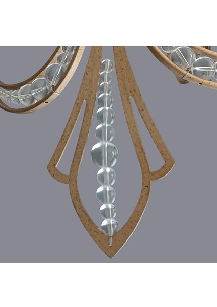 Huno Altı Kollu Eskitme Gold Avize modelleri