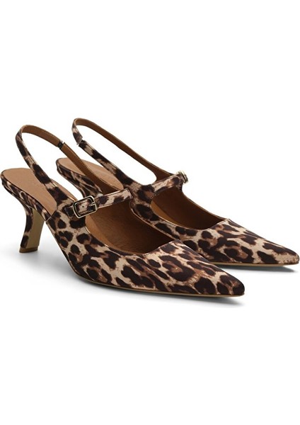 Kahverengi Kadın Saten Stiletto JAB4542 / 2112K fiyatları