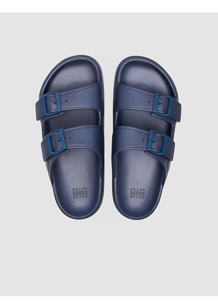 Capri Premium Çift Tokalı Lacivert Eva Erkek Terlik fırsatları