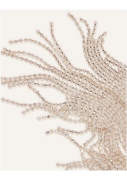 Statement Taşlı Gümüş Renk Cupchain Kolye fiyatları