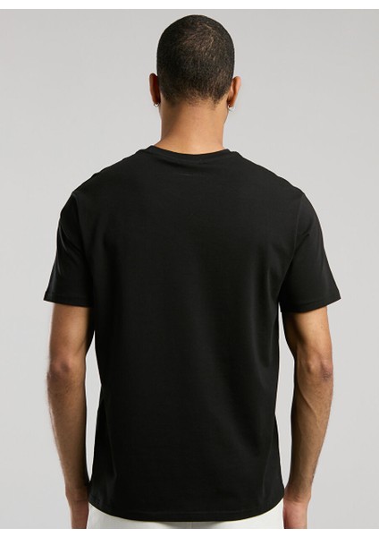 TM0083 167-EVER Essentials Basic Siyah Regular Fit Düz Erkek T-Shirt indirimleri
