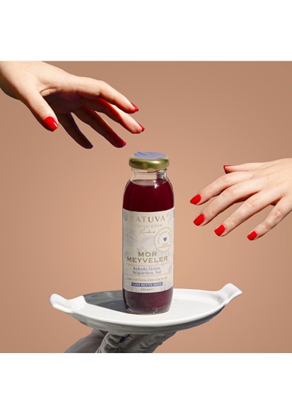 Mor Meyveler % 100 Meyve Suyu 250 ml ( Kokulu Üzüm, Böğürtlen, Nar )