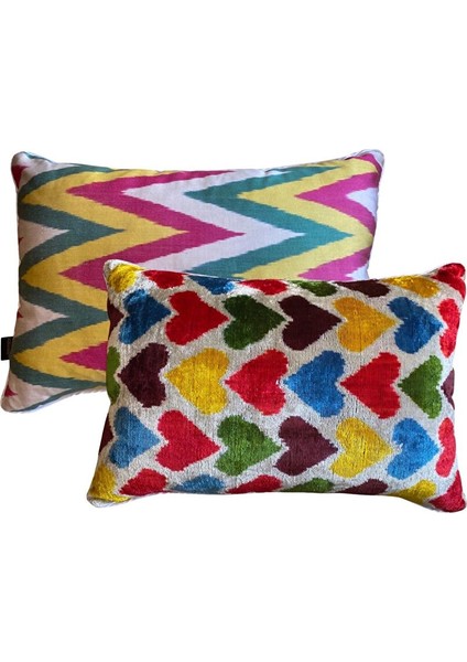 Kalbim Ikat Kırlent modelleri