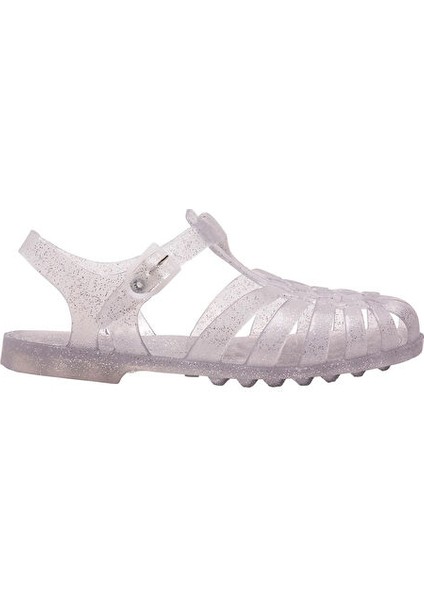Beyaz Kız Çocuk Sandalet Sun 201 -F - Argent Paıllete
