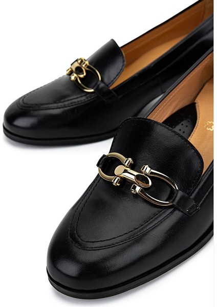 Kadın Hakiki Deri Siyah Comfort Ayakkabı fırsatları