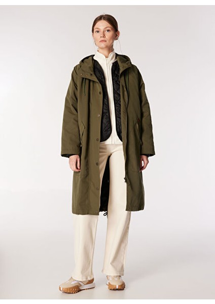 Haki Kadın Relaxed 3in1 Kaban J4WL-KBN7059