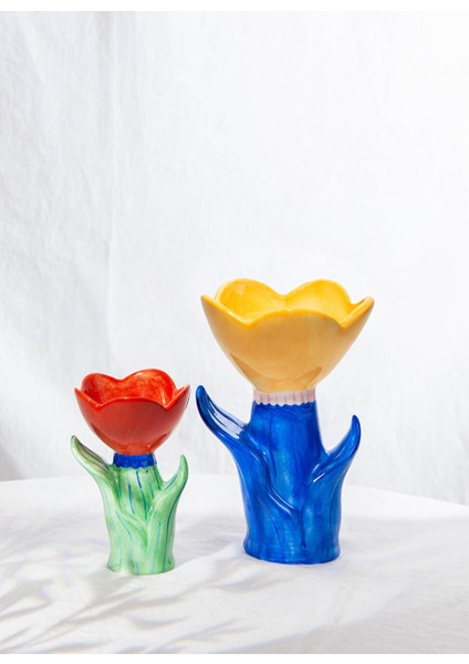 Çok Renkli Vazo Doıy Bloom Çiçek Küçük Vazo