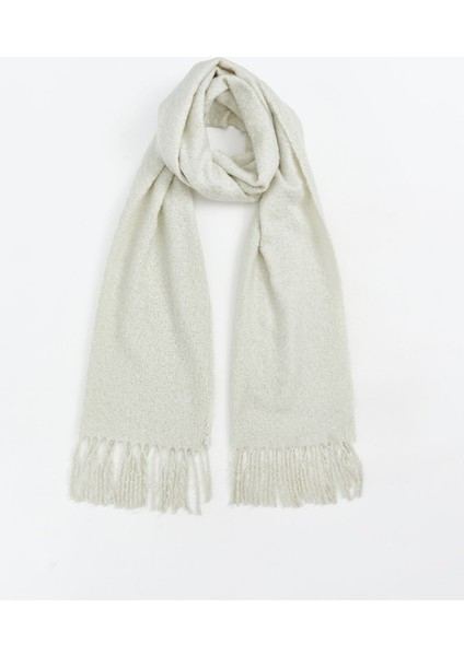 Yeni Sezon Düz Püsküllü Kadın Atkı