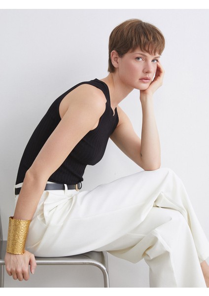 Yeni Sezon Bisiklet Yaka Kadın Triko Atlet