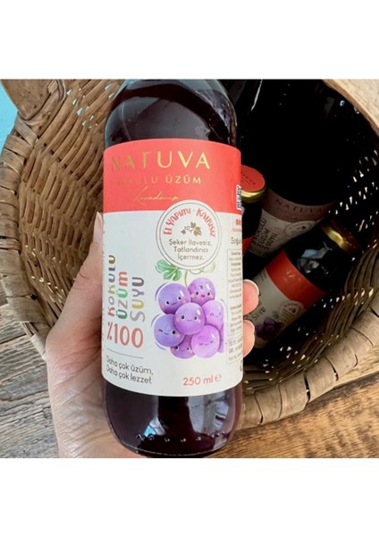 12'lı %100 Kokulu Üzüm Suyu Minikler 250 ml Şekersiz modelleri