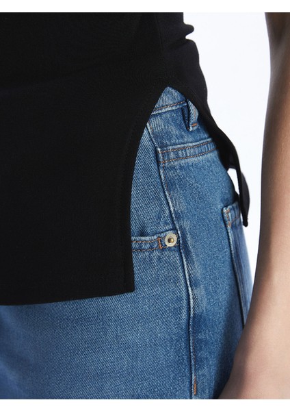 Yeni Sezon Straplez Yaka Kadın Crop modelleri