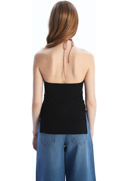 Yeni Sezon Straplez Yaka Kadın Crop fırsatları