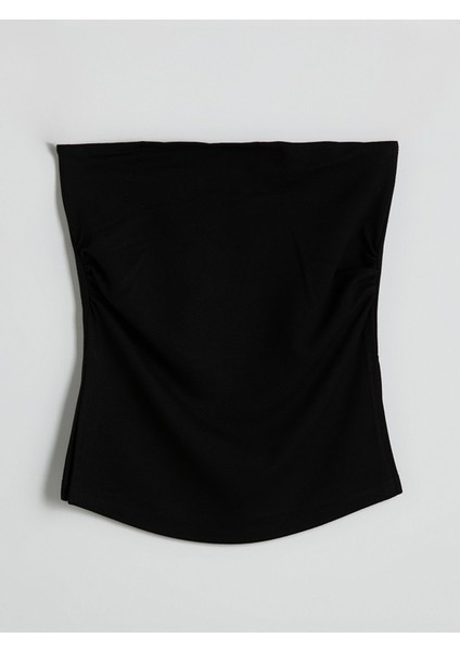 Yeni Sezon Straplez Yaka Kadın Crop indirimleri