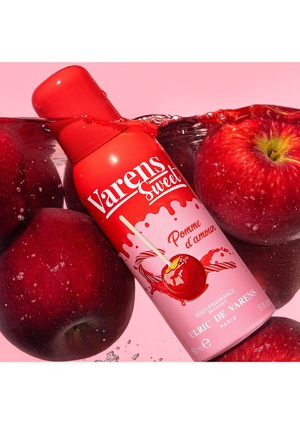 Varens Sweet Pomme D’amour Iştahlandırıcı Meyvemsi Şekerli Kadın Body Fragrance Deodorant Set 3X150