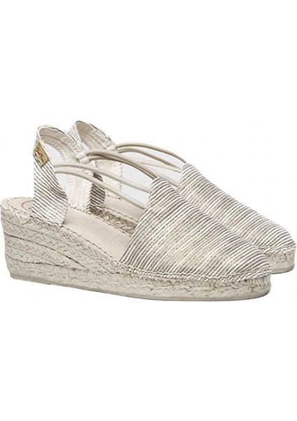 Bej Kadın Kumaş Topuklu Sandalet 1TONW2023182