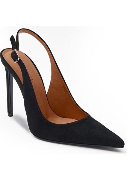 Siyah Kadın Süet Stiletto JAB99988 / 625 modelleri