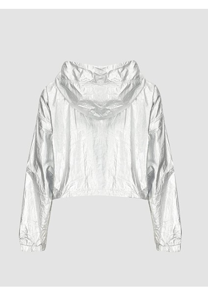 Metalık Kapüşonlu Beyaz Ceket fiyatları