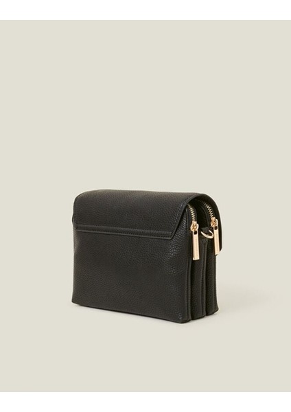 Double Zip Çapraz Çanta Siyah fiyatları