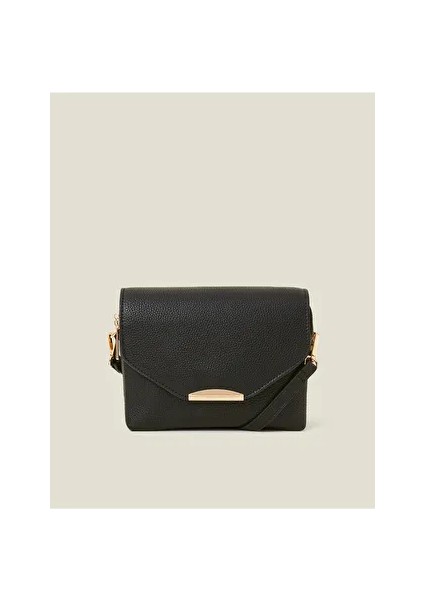 Double Zip Çapraz Çanta Siyah indirimleri