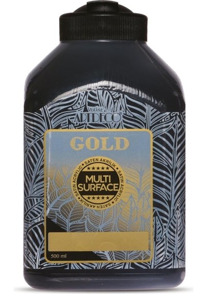 Artdeco Akrilik Boya 500ML Gold Multi-Surface Siyah