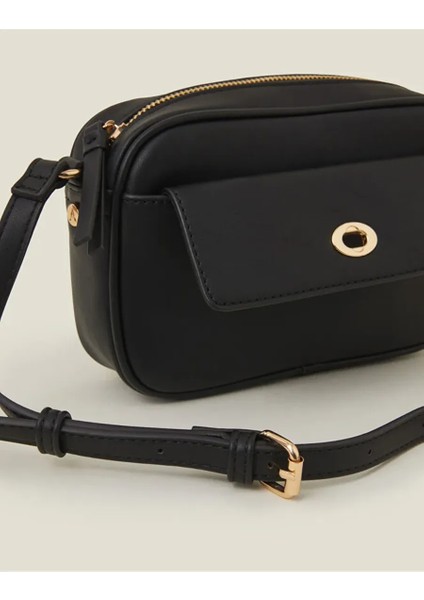 Twist Lock Çapraz Çanta Siyah modelleri