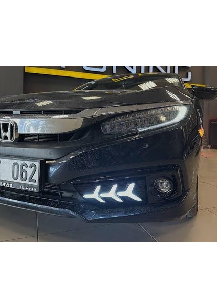 Honda Civic Fc5 2020-2021 Makyajlı Kasa Lambo Dizayn Ön Sis LED