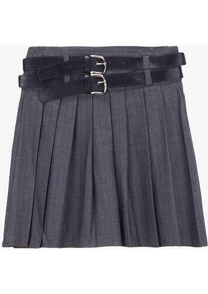 Antrasit Kadın Pilise Etek PBF5WL-ETK5106