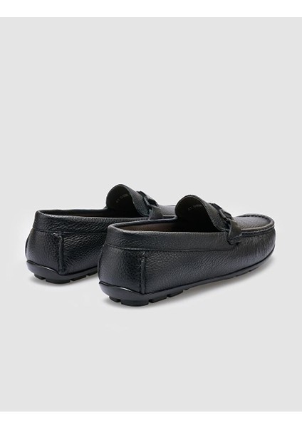%100 Hakiki Deri Siyah Erkek Loafer fiyatları