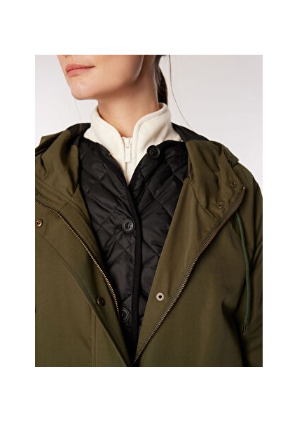 Haki Kadın Relaxed 3in1 Kaban J4WL-KBN7059