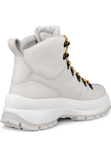 Beyaz Kadın Deri Bot Ecco Track 30 W Gravel modelleri