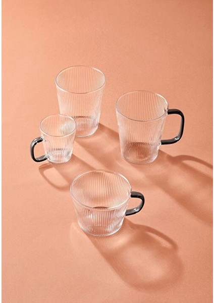 Striped Borosilikat Cam Bardak 400 ml fırsatları