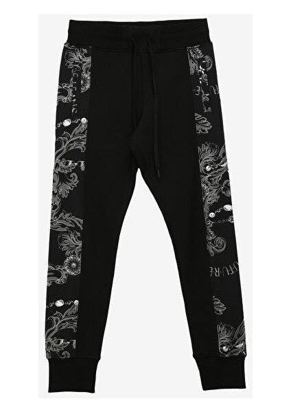 Lastikli Bel Lastikli Paça Siyah Erkek Chino Pantolon 75GAA3C0FS102899