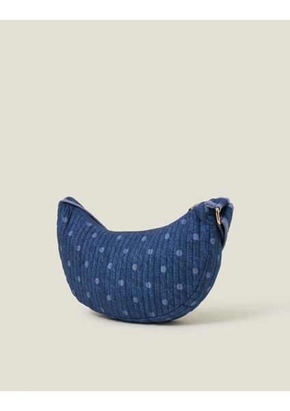 Polka Dot Denim Çapraz Çanta modelleri