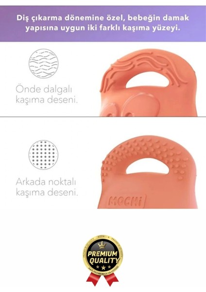 Eğlenceli Yumuşak Esnek Bpa Içermeyen Diş Çıkarma Dönemi Kaşıma Silikon Pembe Bebek Diş Kaşıyıcı indirimleri