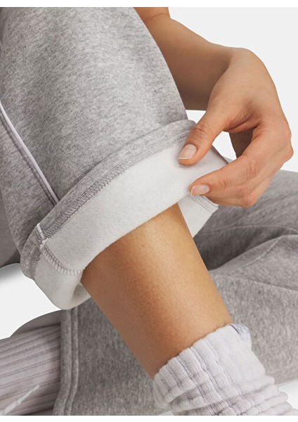 6003711-011-UA Rival Flc Piped Pant Gri Normal Kadın Sweatpant fırsatları