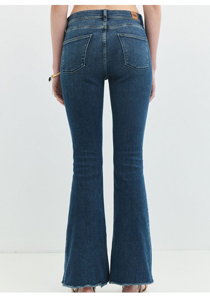 Brıdge Skinny Flare Fit Koyu Indigo Kadın Jean Pantolon fırsatları