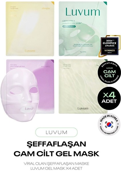 Şeffaflaşan Kore Maske Seti Luvum Gel Mask