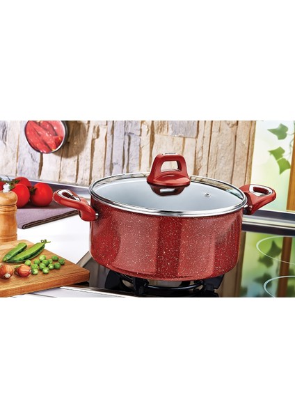 Kiremit Teflon Derin Tencere 28 cm