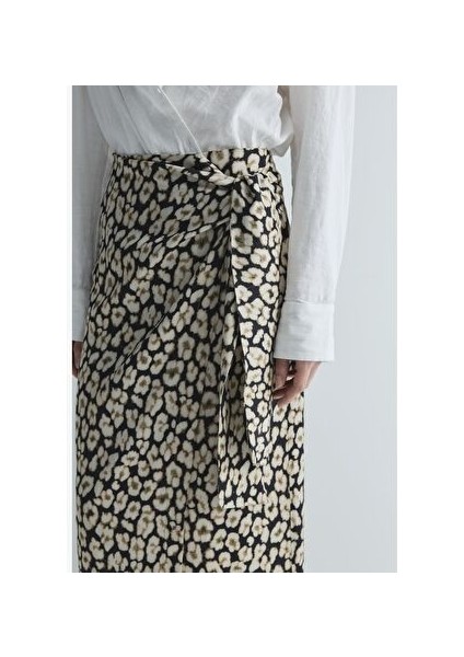 Renkli Nara Desenli Anvelop Etek indirimleri