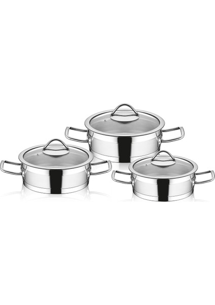 Sırma 6 Parça Çelik Sahan Set