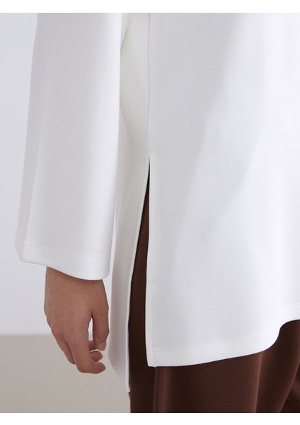 Yeni Sezon Bisiklet Yaka Oversize Kadın Sweatshirt Tunik modelleri