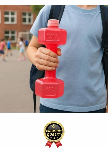 Özel Üretim Fitness Spor Okul Koşu Bpa Içermeyen Plastik Matara Günlük Pembe Dambıl Suluk 500 ml modelleri