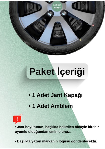 Fiat Fiorino 15 Inç Jant Kapağı Çift Renk (Amblemli 1-Adet Kapak) 301 fiyatları