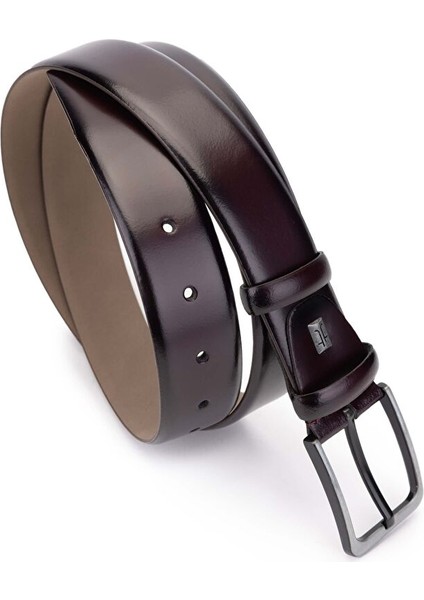 Erkek Hakiki Deri Bordo Klasik Kemer fiyatları